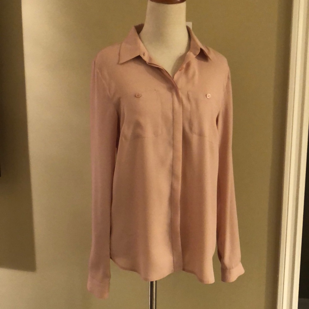 Light Dusty Rose Ann Taylor Blouse